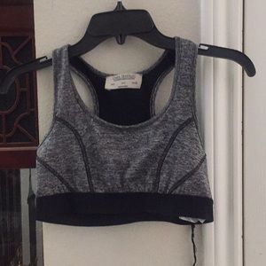 Zara trafaluc grey sports bra